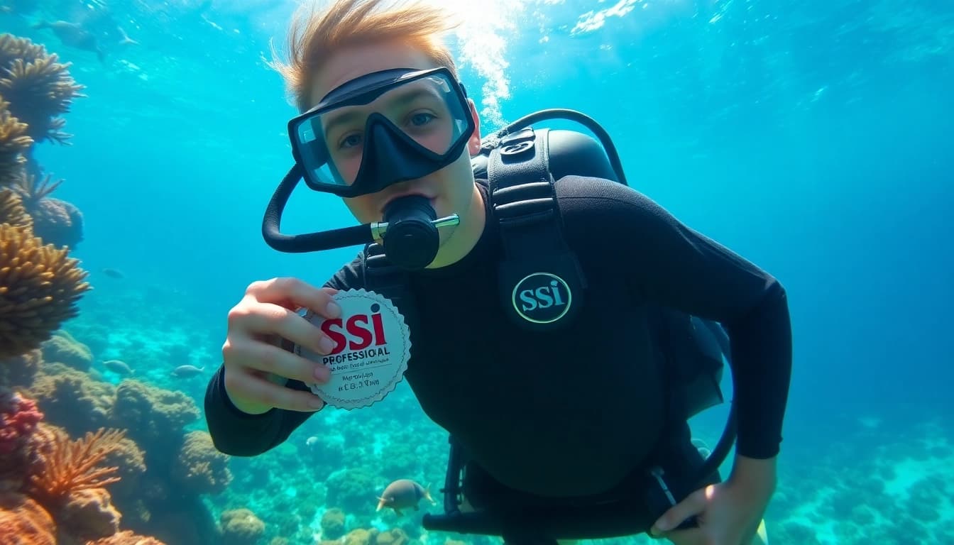 Erlebe den SSI Open Water Diver Kurs mit einem professionellen Taucher in atemberaubenden Korallenriffen.