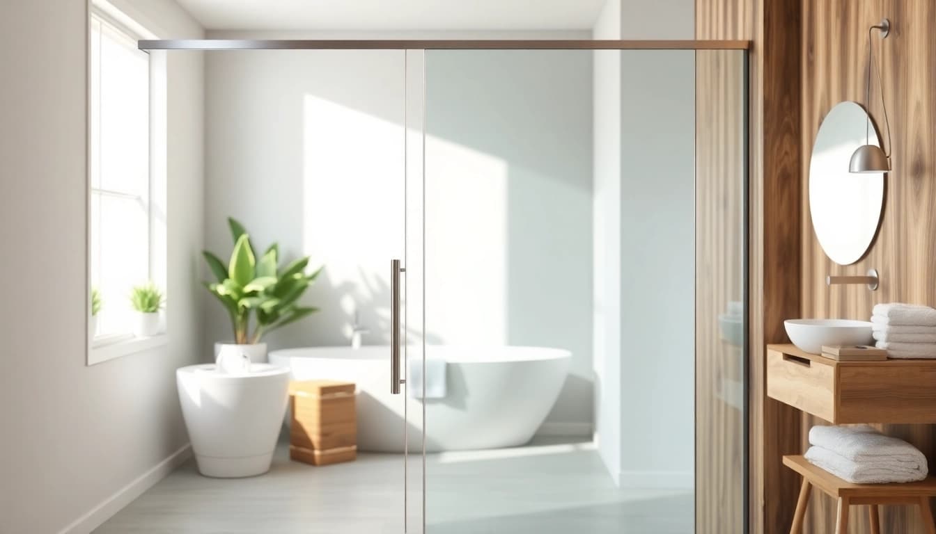 Genießen Sie die Eleganz der sonni Duschkabine in einem modernen Badezimmerambiente.