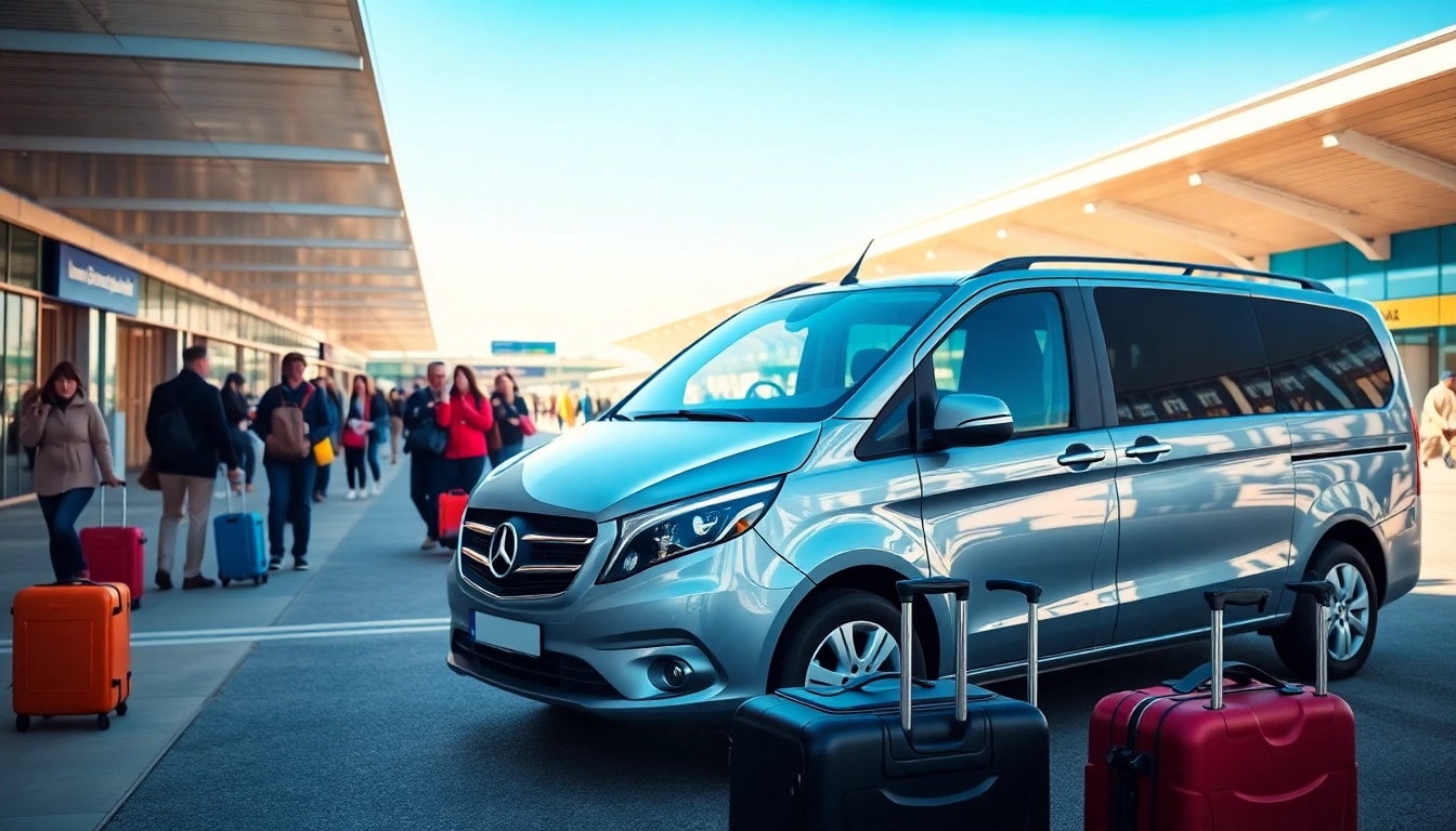 Experience convenient Beauvais Airport to Disney Transfer with a sleek vehicle at the airport.