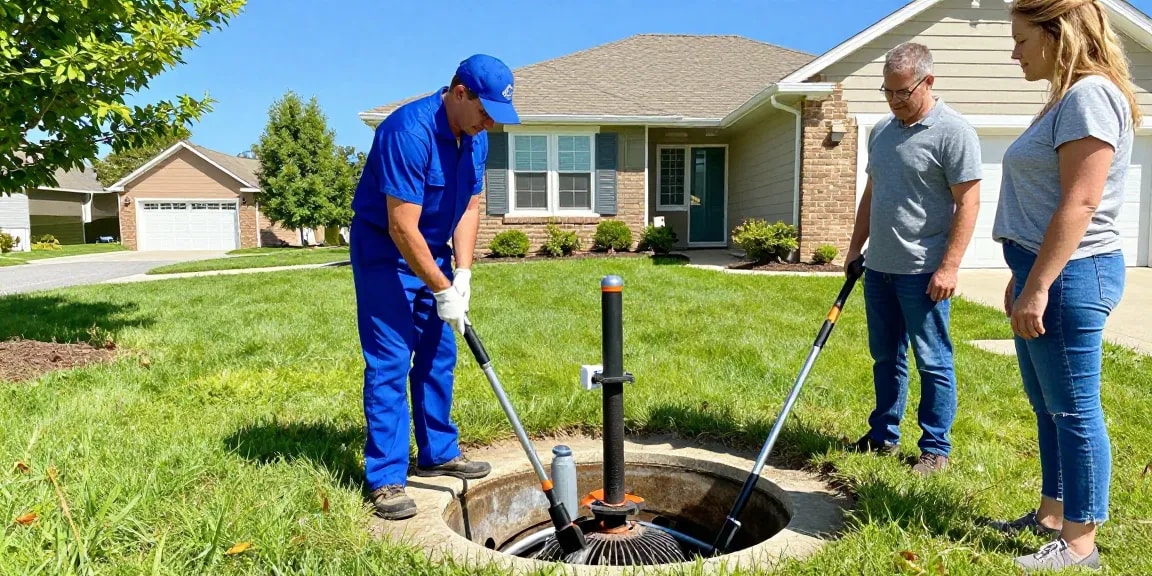 Septic cleaning provided by trusted local professional contractor for community service.