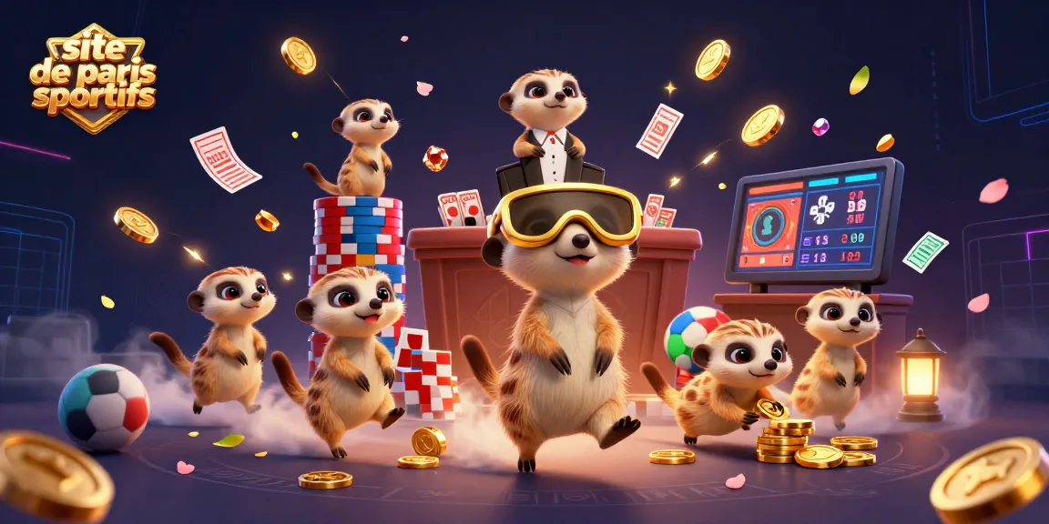 Vivez des sensations fortes sur un site de paris sportifs avec des suricates en pleine action.