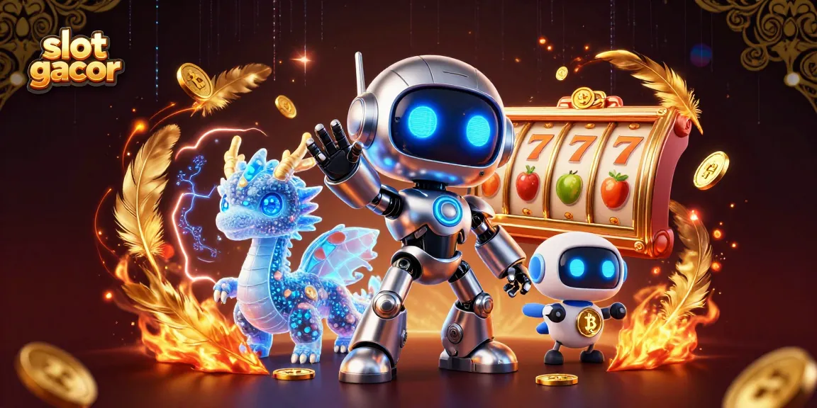 Experience the excitement of slot gacor with dynamic 3D characters and casino elements.