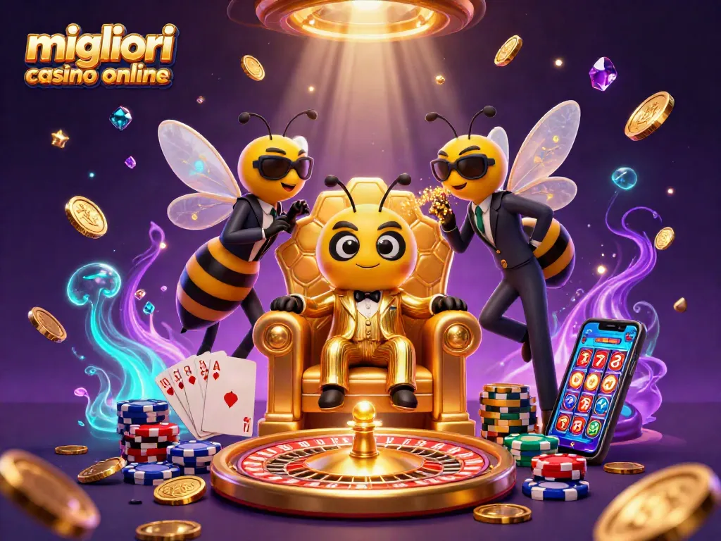 Gioca nei migliori casino online, esplora il mondo dei giochi con il boss delle api e i suoi scagnozzi.