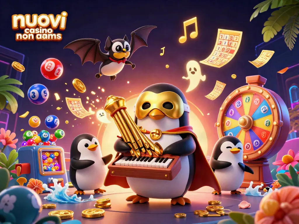 Gioca nei nuovi casino non AAMS con emozionanti macchine e fortunati jackpot mentre i personaggi festeggiano!