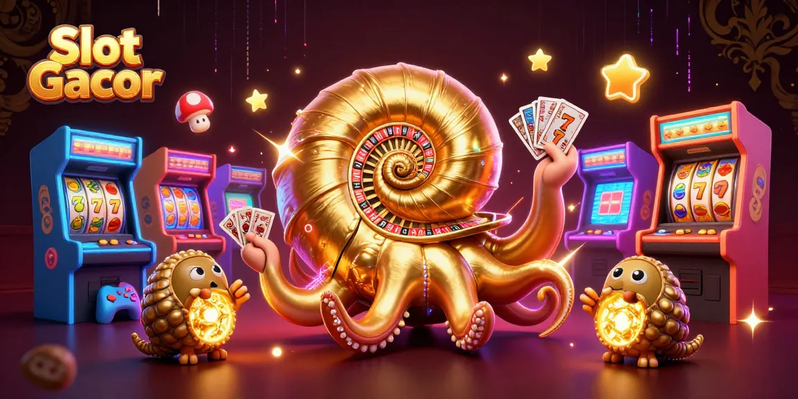 Engage in exciting Slot Gacor gameplay with vibrant visuals of casino elements and lucky symbols.