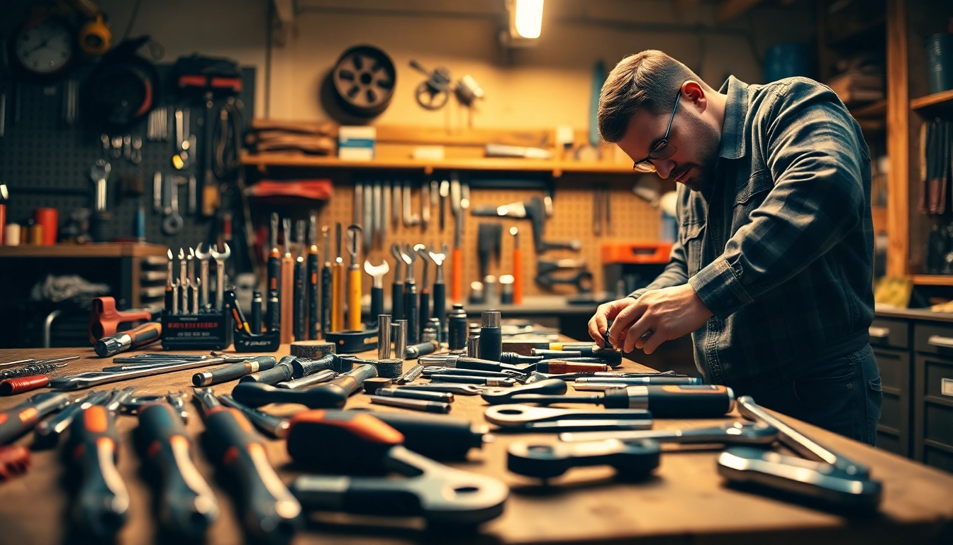 Crafting with Beta tool sets - showcasing precision tools in action.