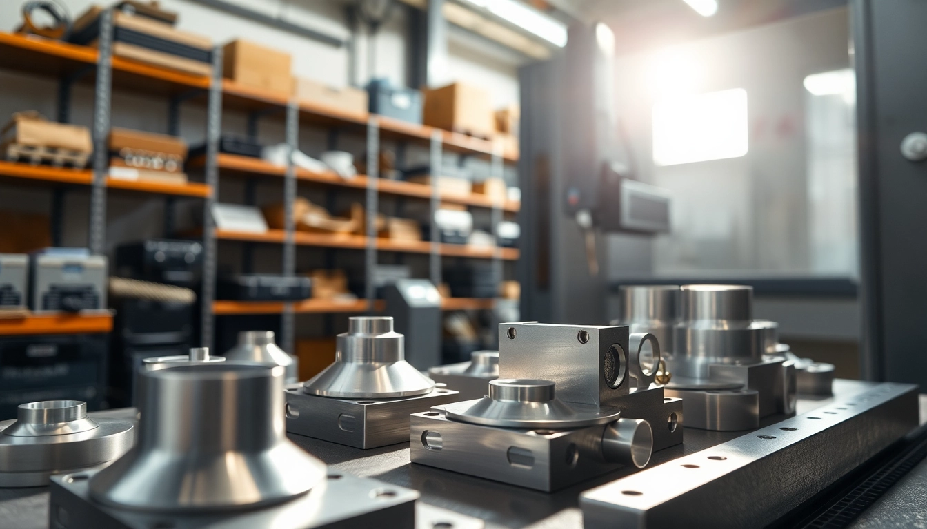 Advanced aluminum prototypes being crafted with precision in a modern manufacturing environment.