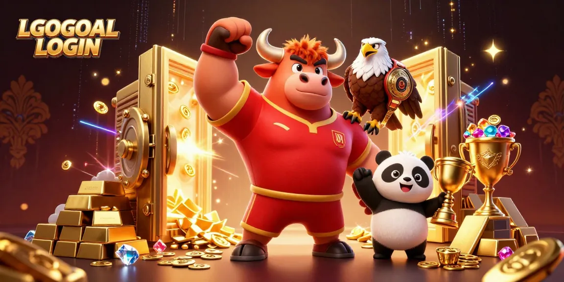 Experience thrilling wins with LGOGOAL LOGIN and a victory pose from our charismatic bull mascot.