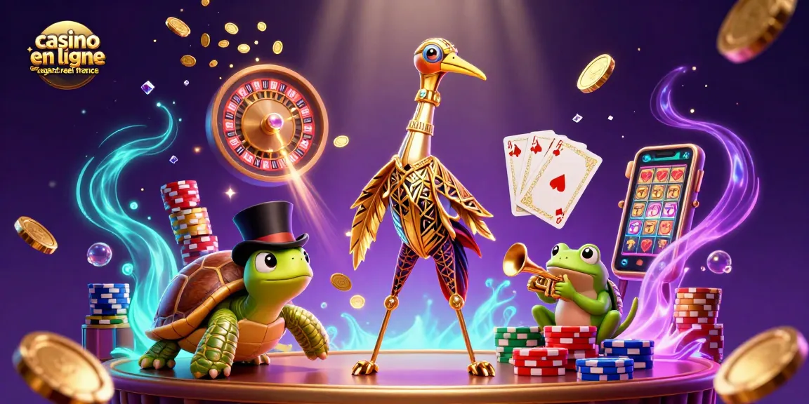 Jouez au casino en ligne argent réel France avec des pièces d'or et un tableau de poker flamboyant.