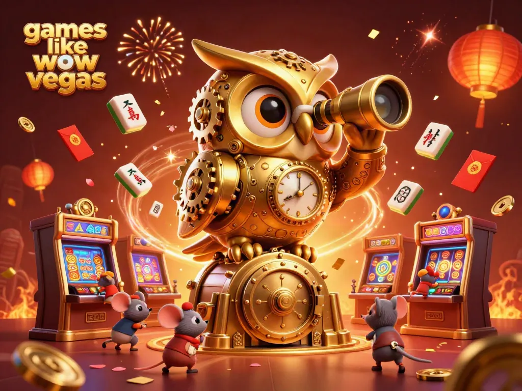 Experience games like WOW Vegas with vibrant casino elements and celebration themes