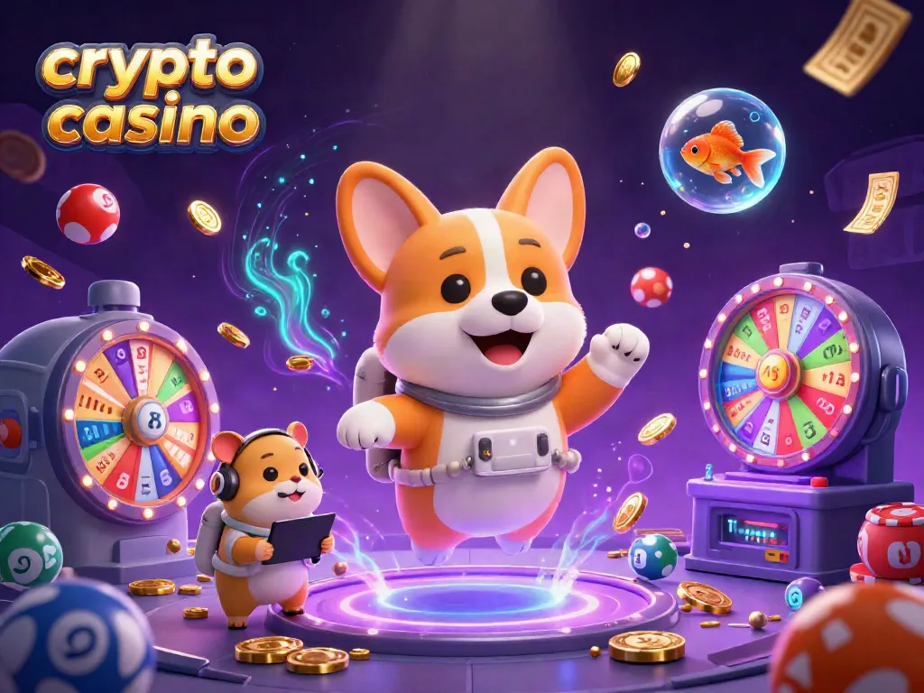 Gioca nel crypto casino osservando un corgi astronauta e un criceto in missione mentre esplorano spazio e premi.