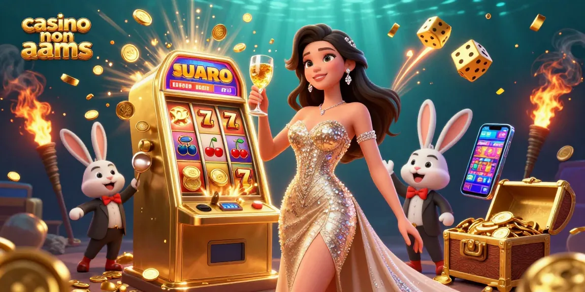 Scopri il brivido dei casino non AAMS con una scena di jackpot glamour che presenta una donna splendida e un croupier cartone.