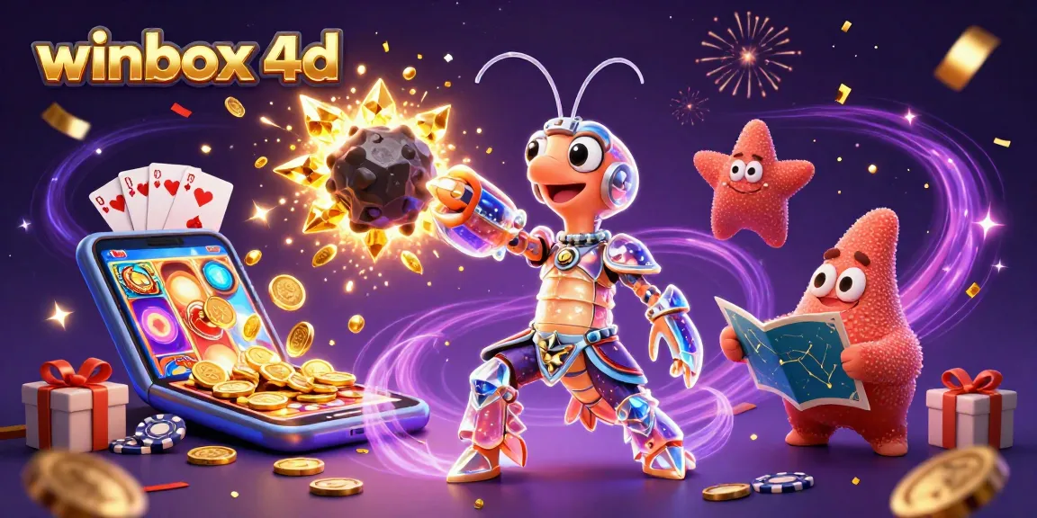 Experience the excitement of winbox 4d with vibrant characters and dynamic gaming elements.