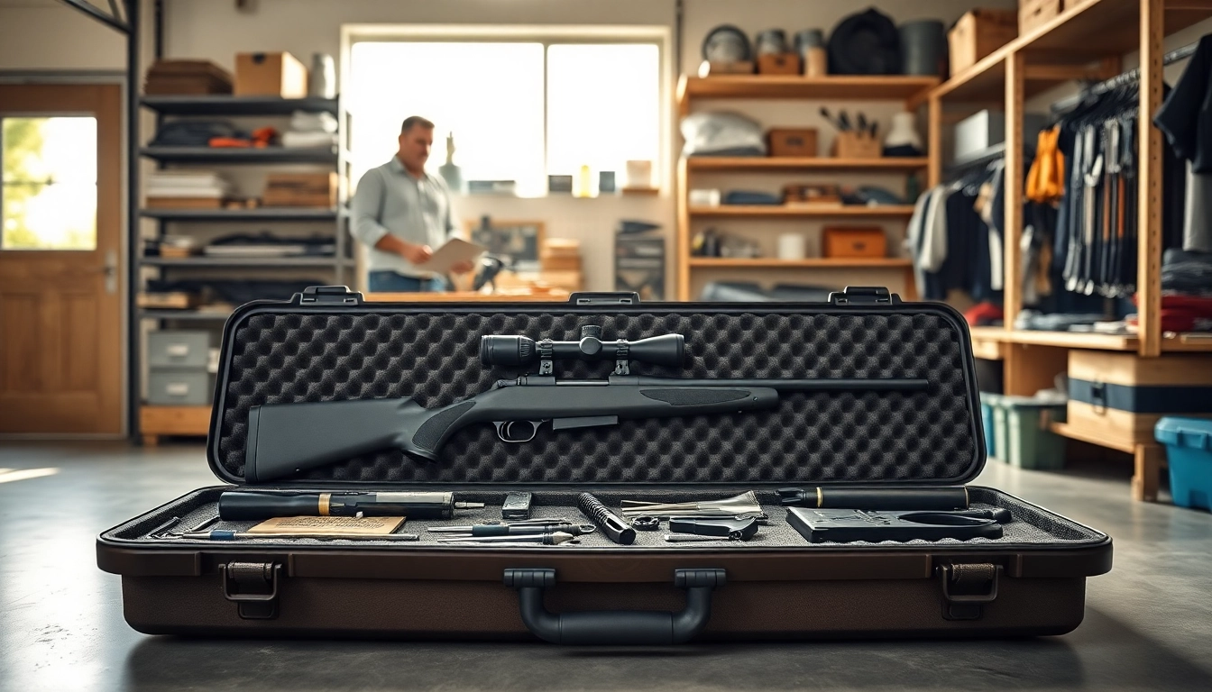 Showcasing foam for rifle case with quality inserts in a professional workshop.