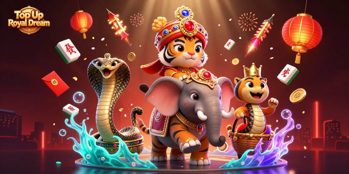 Isi ulang Top Up Royal Dream dengan aman dan cepat dalam ilustrasi penuh warna.