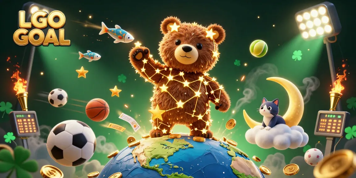 Experience winning strategies with LGO GOAL in this vibrant sports-themed casino illustration.