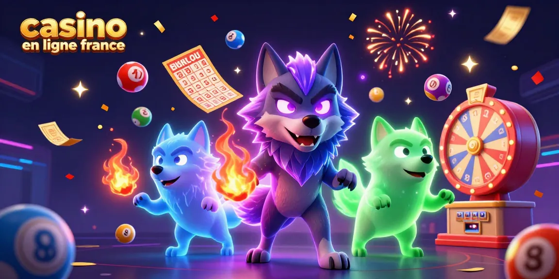 Jouez au casino en ligne France avec des symboles colorés et une ambiance festive.