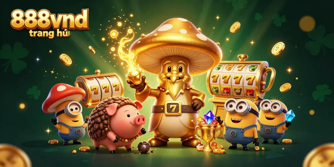 Engage in thrilling gaming at 888vnd trang chủ with vibrant characters and dynamic slot reels.