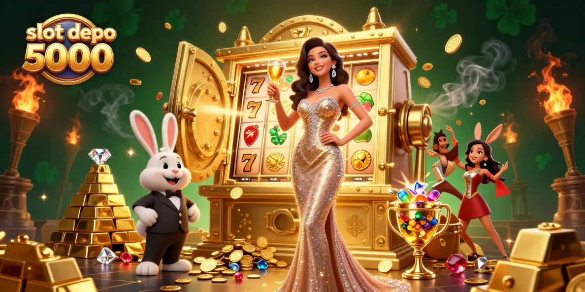Play exciting slot depo 5000 games featuring dazzling jackpots and winning opportunities in this vibrant casino scene.