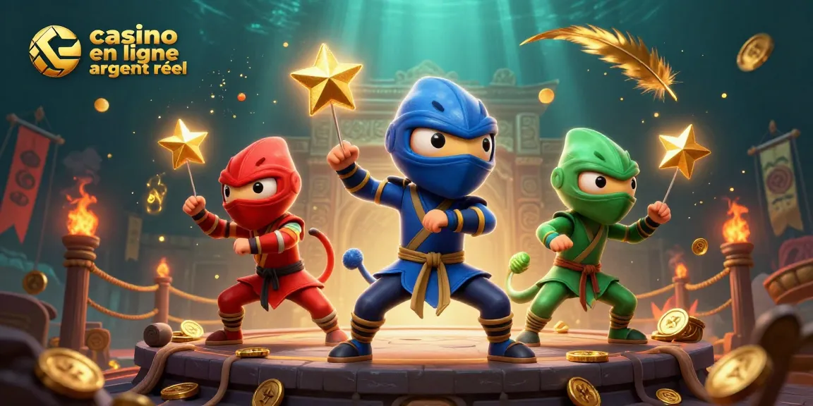 Gagnez avec casino en ligne argent réel : chameleon ninja s'affrontent dans un combat palpitant.