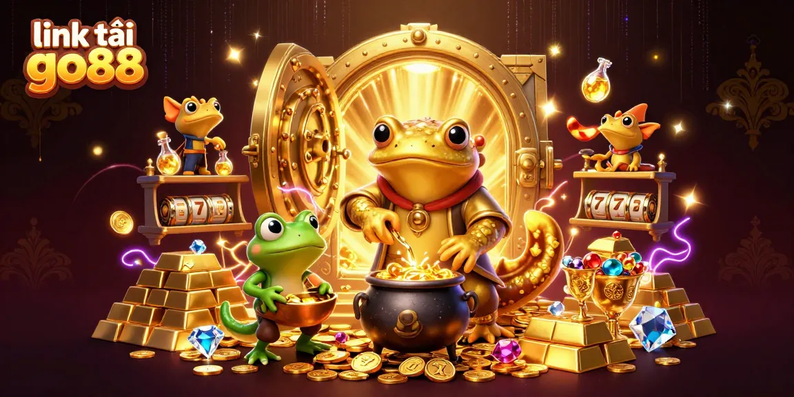 Experience thrilling gaming with link tải go88 in this vibrant 3D casino illustration.
