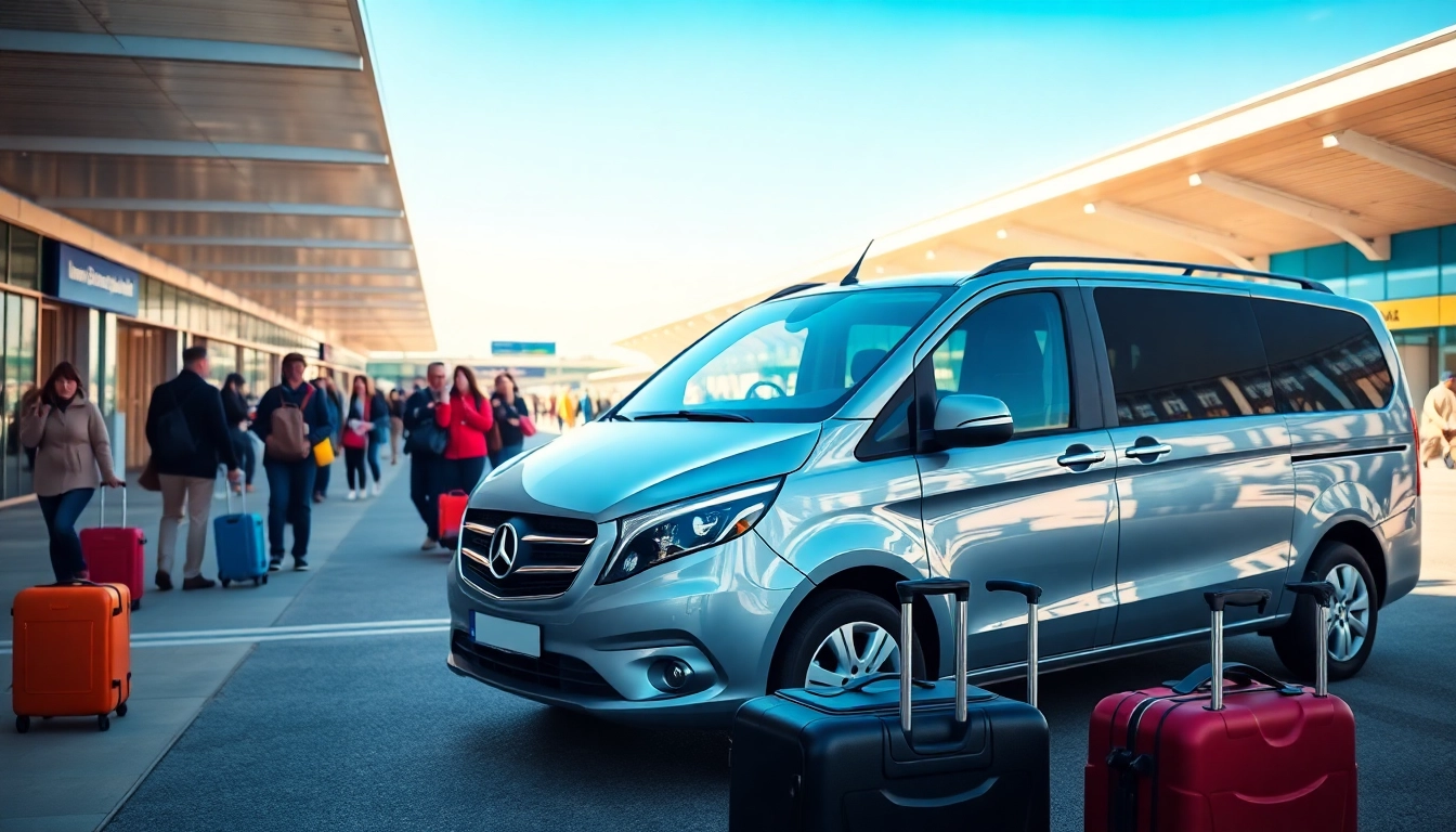 Experience convenient Beauvais Airport to Disney Transfer with a sleek vehicle at the airport.