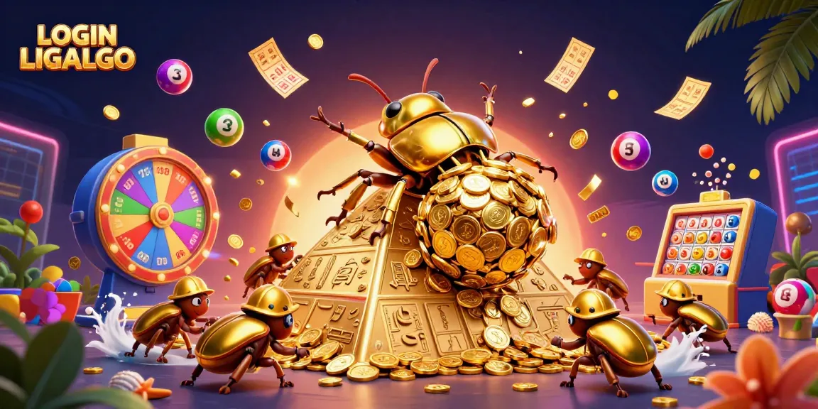 Experience seamless gaming with LOGIN LIGALGO, where golden coins roll and lottery balls bounce