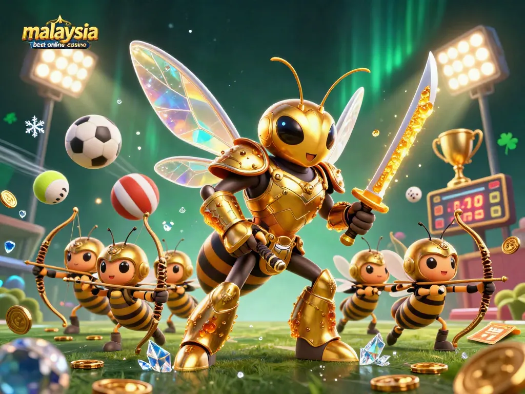 Experience the excitement of malaysia best online casino with vibrant 3D casino elements and characters.