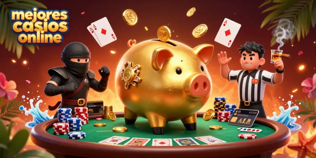 Descubre los mejores casinos online mientras juegas en una emocionante mesa de póker.