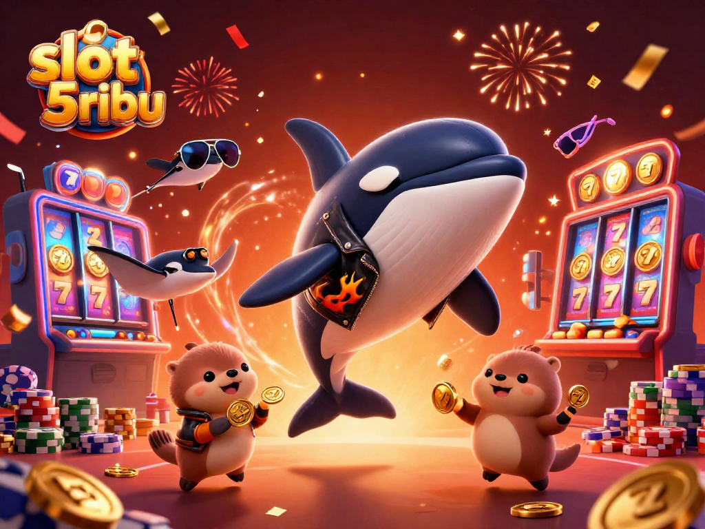 Experience thrilling gaming with slot 5 ribu featuring lively characters and vibrant casino elements.