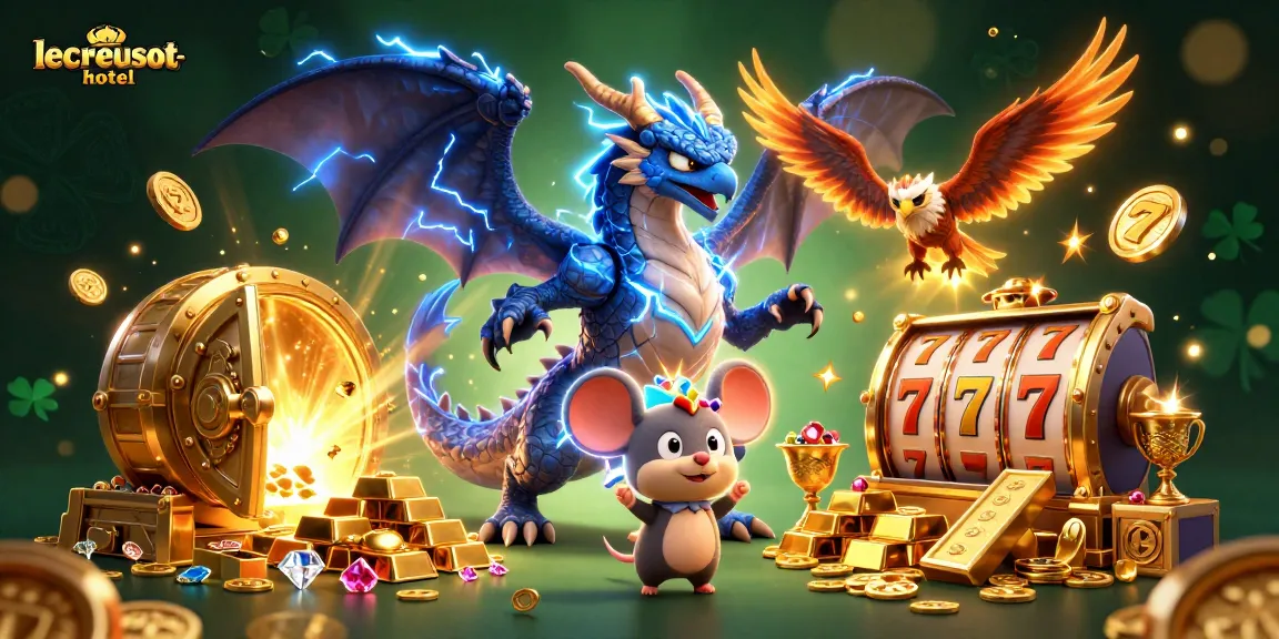 Join the excitement with lecreusot-hotel as you spin for jackpots in this vibrant casino scene.
