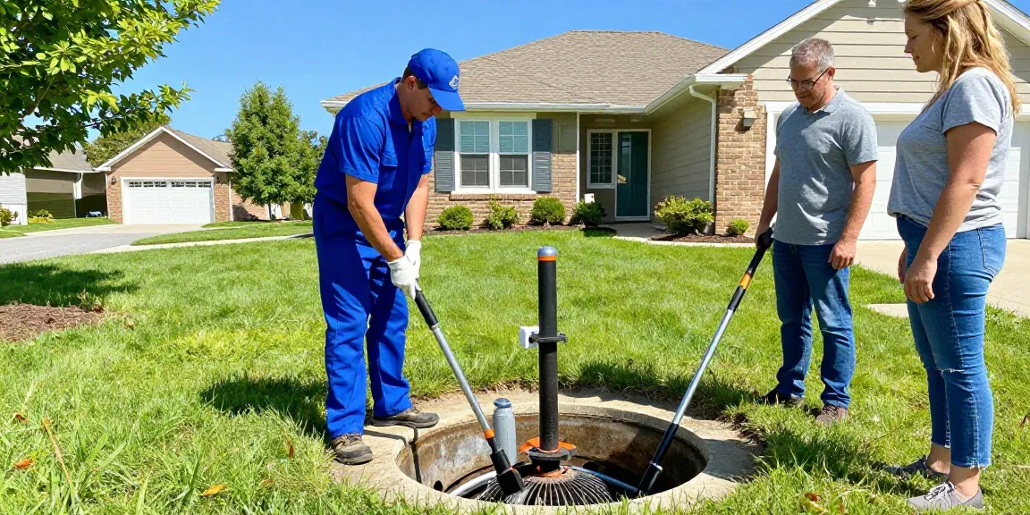 Septic cleaning provided by trusted local professional contractor for community service.