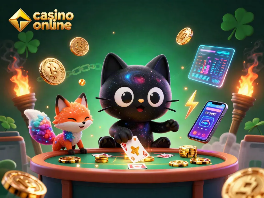 Juega en el casino online con una experiencia vibrante y dinámica, rodeado de gatos y amigos cósmicos.