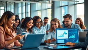 Reduce IT Downtime Tampa with IT professionals collaborating in a modern office