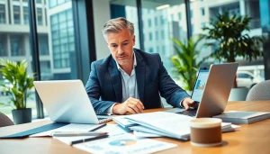 카드 현금화 전략을 분석하는 전문 컨설턴트의 모습