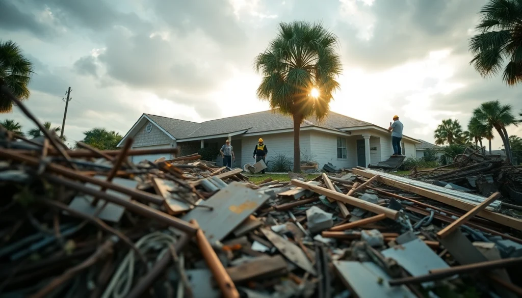 Assessing Florida hurricane damage with construction efforts in progress