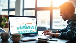 Engaging marketing professional analyzing data for youtube smm panel growth.