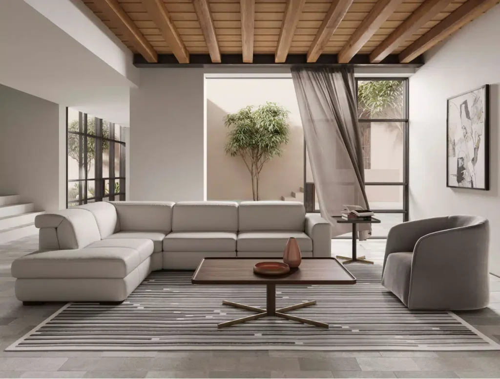 Natuzzi-Italia-sectional-and-chair-living-room-set