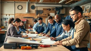 Students engaged in hands-on education at a Trade School Knoxville TN.