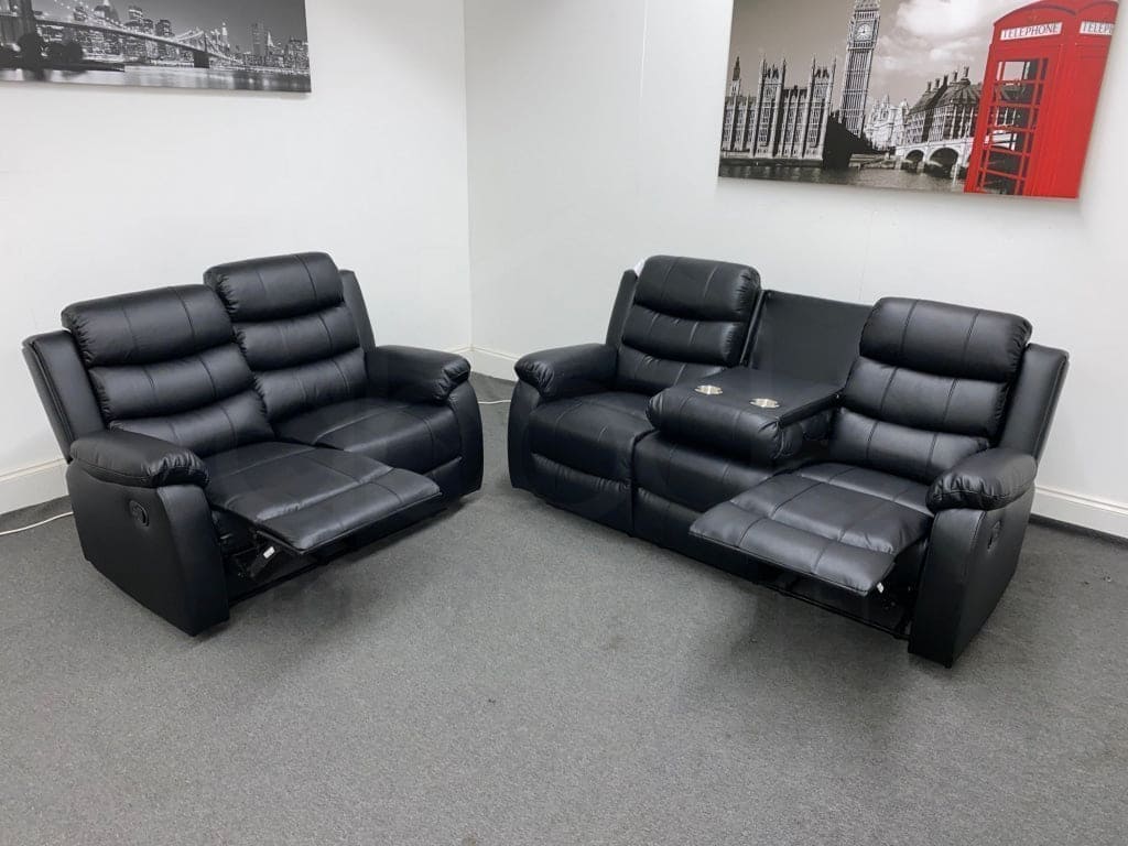 landos-black-leather-3-2-seater-reclining-sofa-set-drinks-tray-table-sofas-349