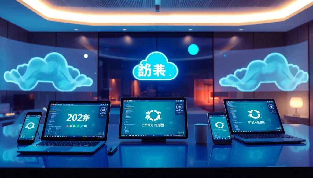 快连官网展示全球连接性的现代化工作空间与科技设备的图像。