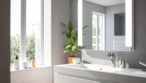 Verwenden Sie sonni spiegelschrank mit beleuchtung für stilvolle Badezimmergestaltung mit modernem Design.