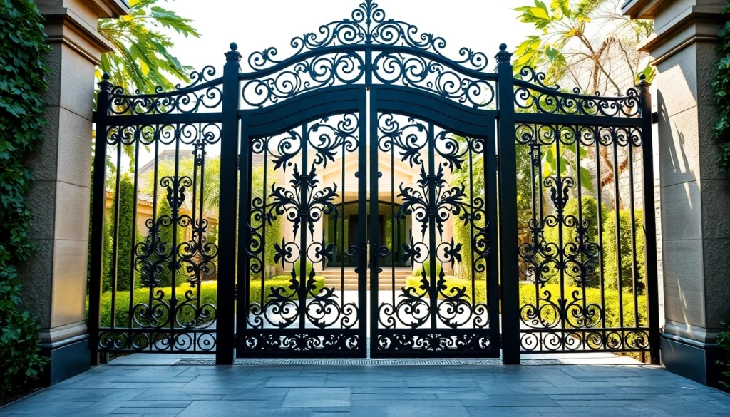 Elevate your property with custom steel gates featuring intricate designs and durable craftsmanship.
